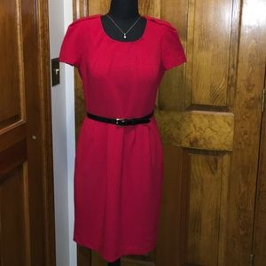 Calvin Women’s Short Sleeve Dress, Size 8, Red